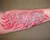 Tribal fire engulfs vegan man's arm
