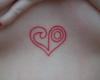 Red heart ink