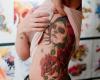 Sugar skull and rose