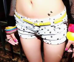 Duas estrelas tatuagem sexy