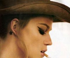 The Cowboy Girl star tattoo