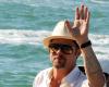 Brad Pitt tattoo on his left forearm