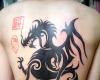 Dragon tribal espalda