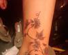 Flower Ankle tattoos design