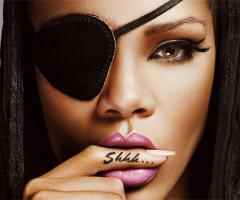 Rihanna shhh... finger tattoo