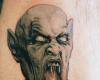 Evil vampire werewolf tattoo