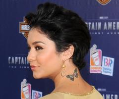 Vanessa Hudgens neck tattoo
