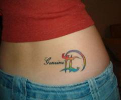 Gemini tattoo for girls