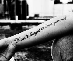 Dont't forget to love yourself