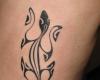 Tatouage tribal salamandre