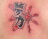 Kanji et soleil levant