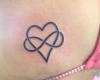 Infinity and heart Tattoo