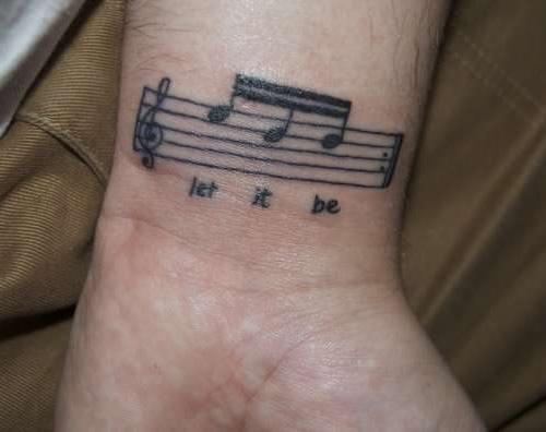 Let It Be Beatles Tattoo on my left wrist