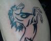 Horse tribal design tattoo
