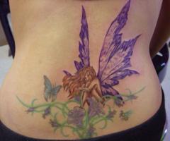 Fairy Tattoo for Girls Lower Back