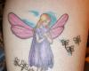 Fairy world leg tattoo art