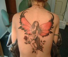 Young fairy tattoo for women