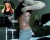 Ashley Massaro Dragon and Star Tattoos