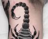 Scorpion black and white