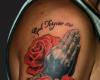 praying hands tattoo