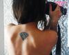 Diamond tattooed girl