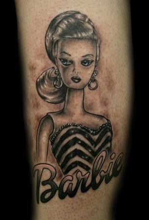 Barbie Tattoo Design