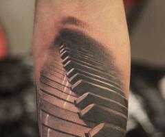 Piano tattoo