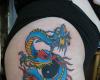 Dragon and Yin Yang tattoo