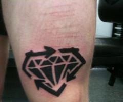 Diamond logo off the Stick To Your Guns Album