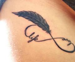 Life and love infinity tattoo
