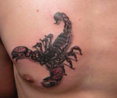 Escorpion en el pecho
