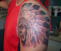 Rostro de jefe indio
