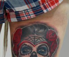 La Catrina color y sombras
