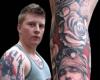 Pictures of very metal people with Axl Rose tattoos