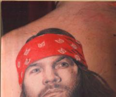 Portrait of Axl Rose tattoo