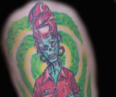 Zombie waitress tattoo