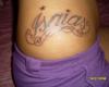 Tatuaje del nombre Isaias en cursiva