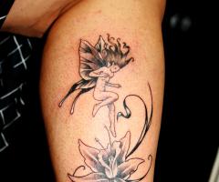 Fairy and flowers
