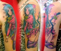 Tatuaje de anime sexy