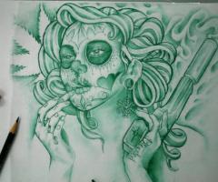 Skull catrina