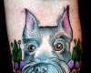 Funny dog tattoo