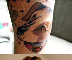 Portrait Dog tattoo