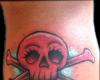 Red Burning Skull