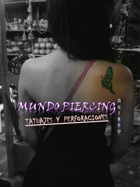 Mariposa Negro, Verde y Amarillo espalda
