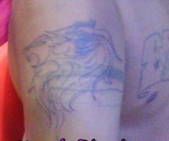 Leon Rasta en brazo - Ante y Despues