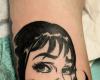 Girl comic body art