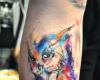Owl art tattoo