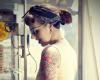 Fashion vintage tattoo girl