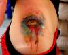 Bloodshot eyes, dark eyes