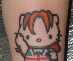 Ginger spice hello kitty tatoo